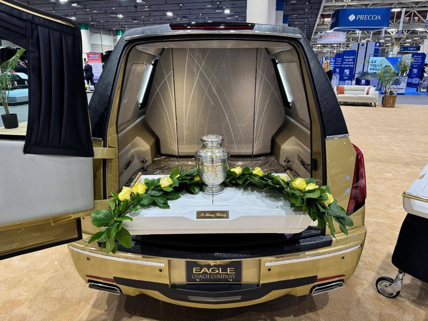 Integrated Urn Carrier - Gold